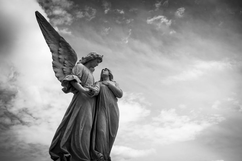 cemetery peace marble angel