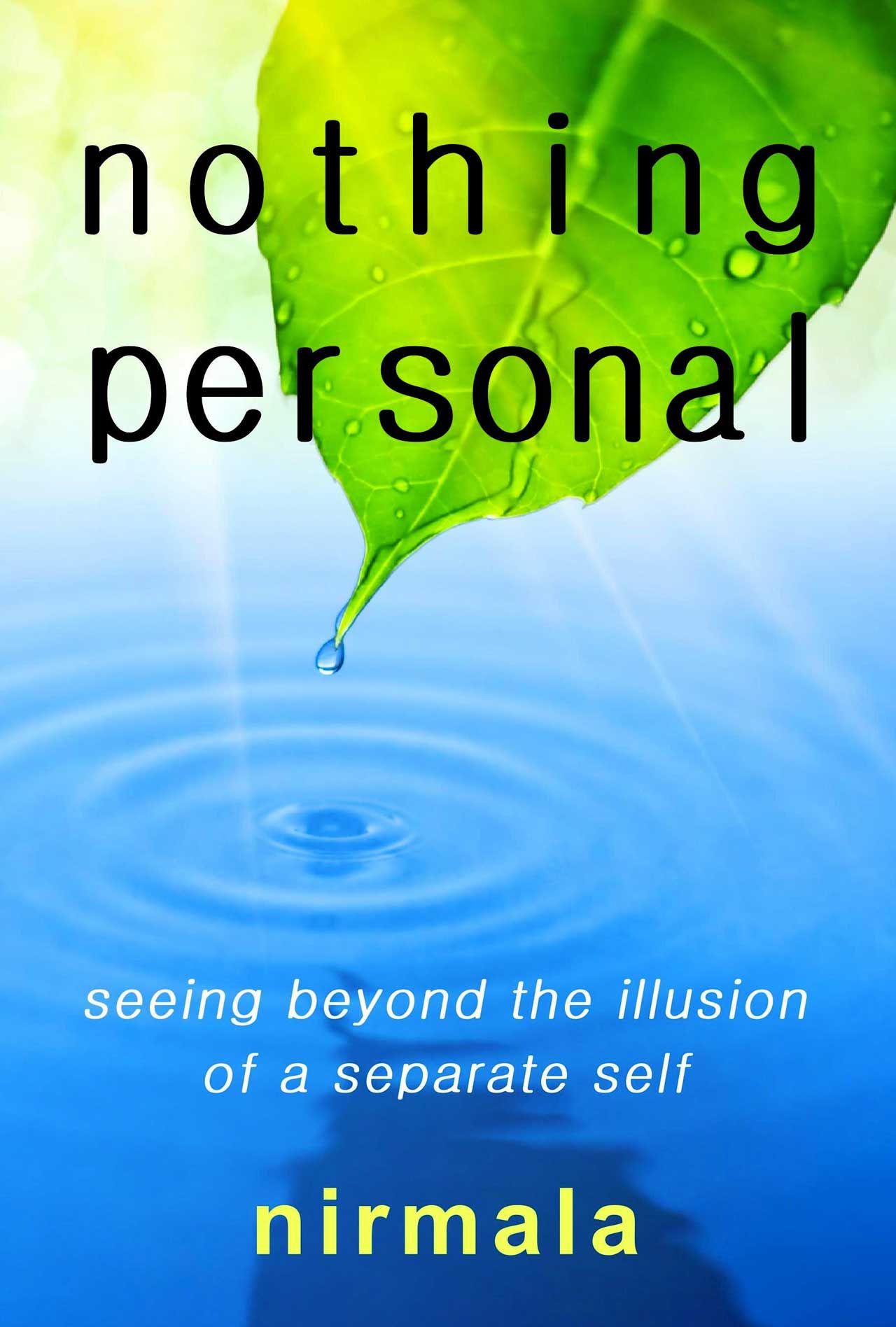 Cover of Nirmala's book, Nothing Personal